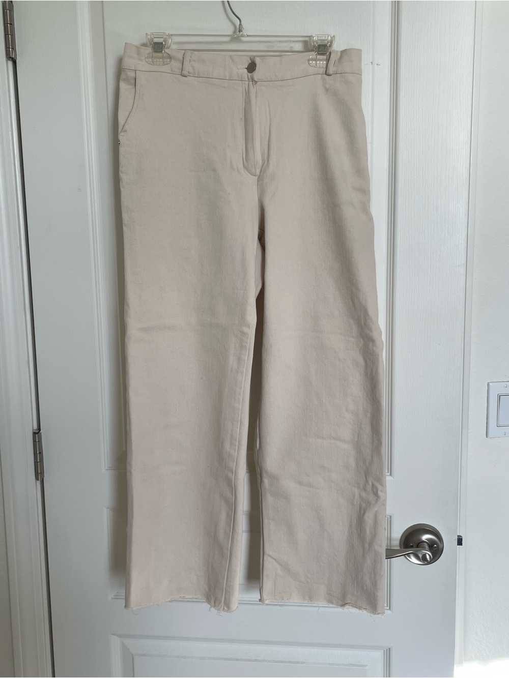 OAK + FORT Neutral Beige Relaxed Trousers